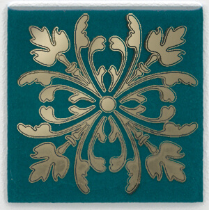 Kerama marazzi HGD\F252\5246 Вставка Клемансо зелёный тёмный 4,9х4,9
