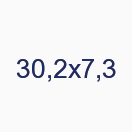 30,2х7,3