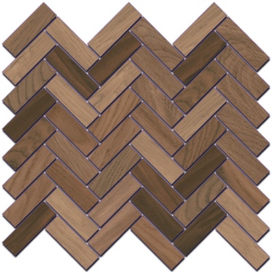 Kerama marazzi SG194\002 Декор Селект Вуд беж тёмный мозаичный 33х33