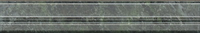 Kerama marazzi Бордюр Серенада зелёный глянцевый обрезной 30x5x1,9