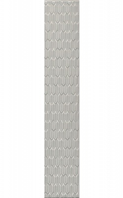Kerama marazzi Бордюр Левада серый светлый глянцевый 40x7x0,9