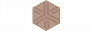 Kerama marazzi Декор Агуста оранжевый матовый 6x5,2x0,69