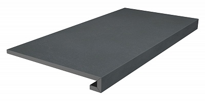 Kerama marazzi Ступень клееная Про Чементо антрацит матовый 33x60x0,9