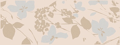 Kerama marazzi MLD\B67\15084 Декор Вилланелла Цветы беж 15х40
