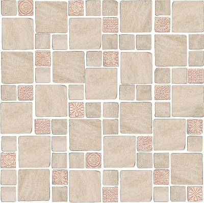 Kerama marazzi Декор Риальто Антика 4 мозаичный бежевый светлый матовый 30x30x0,9