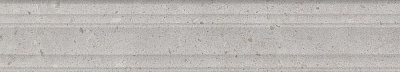 Kerama marazzi Бордюр Риккарди серый светлый матовый структура обрезной 40x7,3x2,7