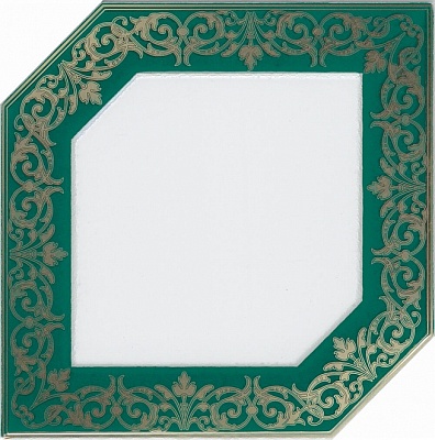 Kerama marazzi HGD\D250\18000 Декор Клемансо зелёный 15х15