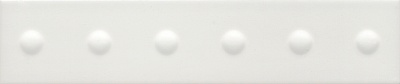 Kerama marazzi Плитка Медина 1 белый матовый структура 6x28,5x1