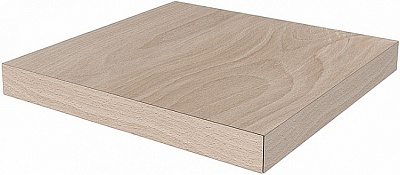 Kerama marazzi Ступень угловая клееная левая Про Вуд бежевый светлый 33x33x0,9