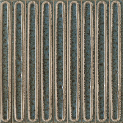 Kerama marazzi Декор чипсет Далия бирюзовый тёмный глянцевый 20x20x0,95