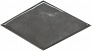 Kerama marazzi Декор Риад серый тёмный глянцевый 13,5x7,8x0,9