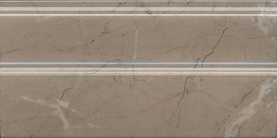 Kerama marazzi Плинтус Серенада бежевый тёмный глянцевый обрезной 30x15x1,7