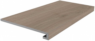 Kerama marazzi Ступень Альберони коричневый светлый матовый обрезной 33x60x0,9