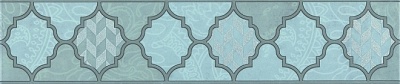 Kerama marazzi OP\A27\6331 Бордюр Фоскари бирюзовый волна 5,4х25