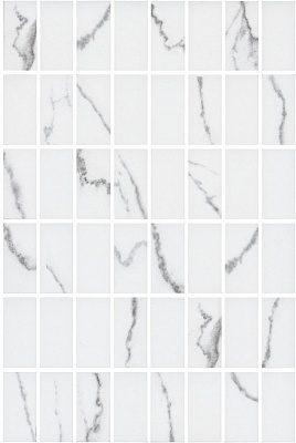 Kerama marazzi Декор Мираколи мозаичный белый глянцевый 20х30x0,69 из 48 частей 2,3х4,8