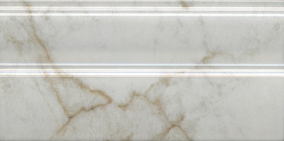 Kerama marazzi Плинтус Серенада белый глянцевый обрезной 30x15x1,7
