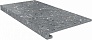Kerama marazzi Ступень клееная Терраццо серый темный 33x60x0,9