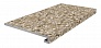 Kerama marazzi Ступень фронтальная клееная Бричиола бежевый матовый обрезной 33x60x0,9