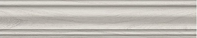 Kerama marazzi Плинтус Монтиони белый матовый 39,6x8x1,55