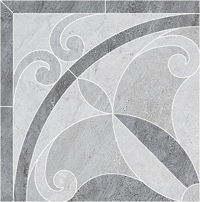 Kerama marazzi ID50 Декор Монтаньоне 1/4 розона наборный 42х42