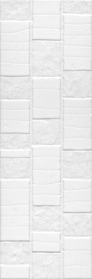 Kerama marazzi Плитка Бьянка белый глянцевый антик 20x60x0,9