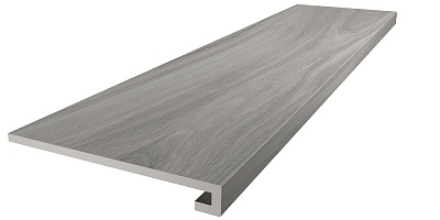 Kerama marazzi Ступень Монтиони серый матовый обрезной 33x119,5x0,9