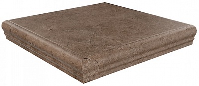 Kerama marazzi SG115700R\GR\AN Ступень угловая Фаральони коричневый 34х34