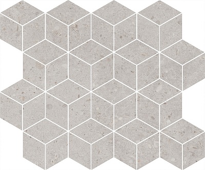Kerama marazzi Декор Риккарди мозаичный серый светлый матовый 45x37,5x1