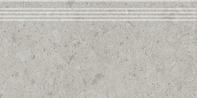 Kerama marazzi Ступень Чеппо ди Гре серый светлый матовый обрезной 30x60x0,9