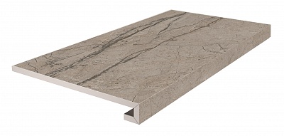 Kerama marazzi Ступень фронтальная клееная Ифран бежевый светлый матовый обрезной 33x60x0,9