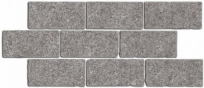 Kerama marazzi BR025 Бордюр Роверелла пепельный мозаичный 14,7х34,5