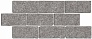 Kerama marazzi BR025 Бордюр Роверелла пепельный мозаичный 14,7х34,5