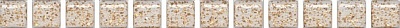 Kerama marazzi POF002 Бордюр Карандаш Бисер белый золото 1,4х20