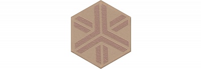 Kerama marazzi Декор Агуста оранжевый матовый 6x5,2x0,69