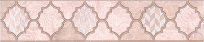 Kerama marazzi OP\B27\6334 Бордюр Фоскари розовый волна 5,4х25