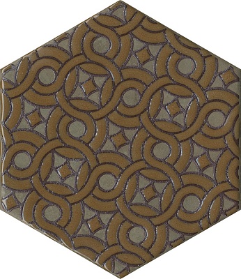 Kerama marazzi Декор Гроссето коричневый 20x23,1x0,7
