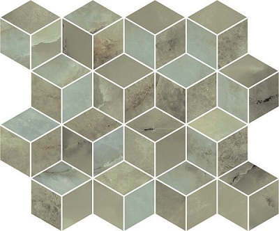 Kerama marazzi T017\14025 Декор Джардини зелёный мозаичный 37,5х45