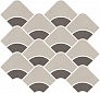 Kerama marazzi Декор Таделакт наборный серый светлый, коричневый матовый обрезной 30x28x0,9
