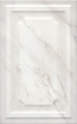 Kerama marazzi 6357 Плитка Гран Пале белый панель 25х40