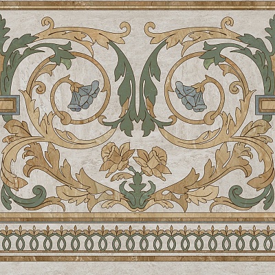 Kerama marazzi Декор Эвора продолжение угла глянцевый 60x60x0,9