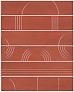 Kerama marazzi Панно Мажорель красный глянцевый (из 6 частей 6х28,5) 36x28,5x1