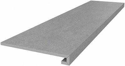 Kerama marazzi Ступень клееная Фондамента серый светлый 33x119,5x0,9