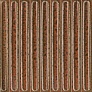 Kerama marazzi Декор чипсет Далия оранжевый глянцевый 20x20x0,95