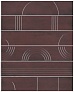 Kerama marazzi Панно Мажорель бордовый глянцевый (из 6 частей 6х28,5) 36x28,5x1