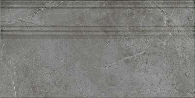 Kerama marazzi Плинтус Риальто серый тёмный глянцевый обрезной 20x40x1,6