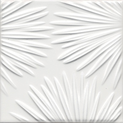 Kerama marazzi Декор Агдаль 4 белый матовый структура 15x15x0,9