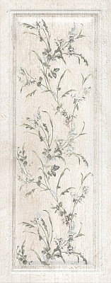 Kerama marazzi 7188 Плитка Кантри Шик белый панель декорированный 20х50