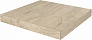 Kerama marazzi Ступень угловая клееная левая Сальветти капучино светлый 33x33x0,9