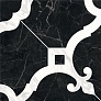 Kerama marazzi ID89 Декор Фрагонар наборный чёрный 1/4 розона 30хх30