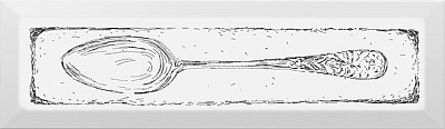 Kerama marazzi NT\B51\2882 Декор Spoon чёрный 8,5х28,5